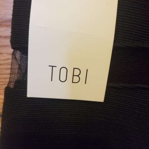 Tobi NWT Black Scandalous Mesh Pencil Skirt - Picture 4 of 4